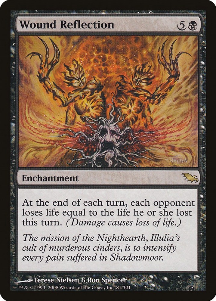 Wound Reflection Shadowmoor MTG LP card