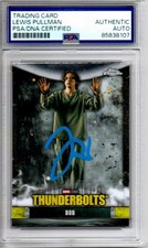 Lewis Pullman 2025 Topps Chrome Marvel Studio Signed Card IP PSA Slabbed