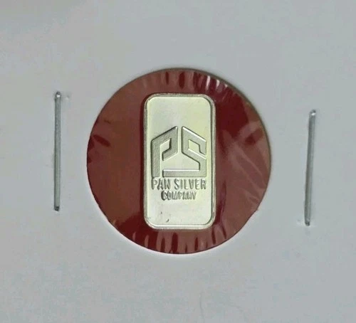 Pan Silver Company - 1 Gram .999 Fine Pure Silver Bullion Mini Bar Ingot Coin