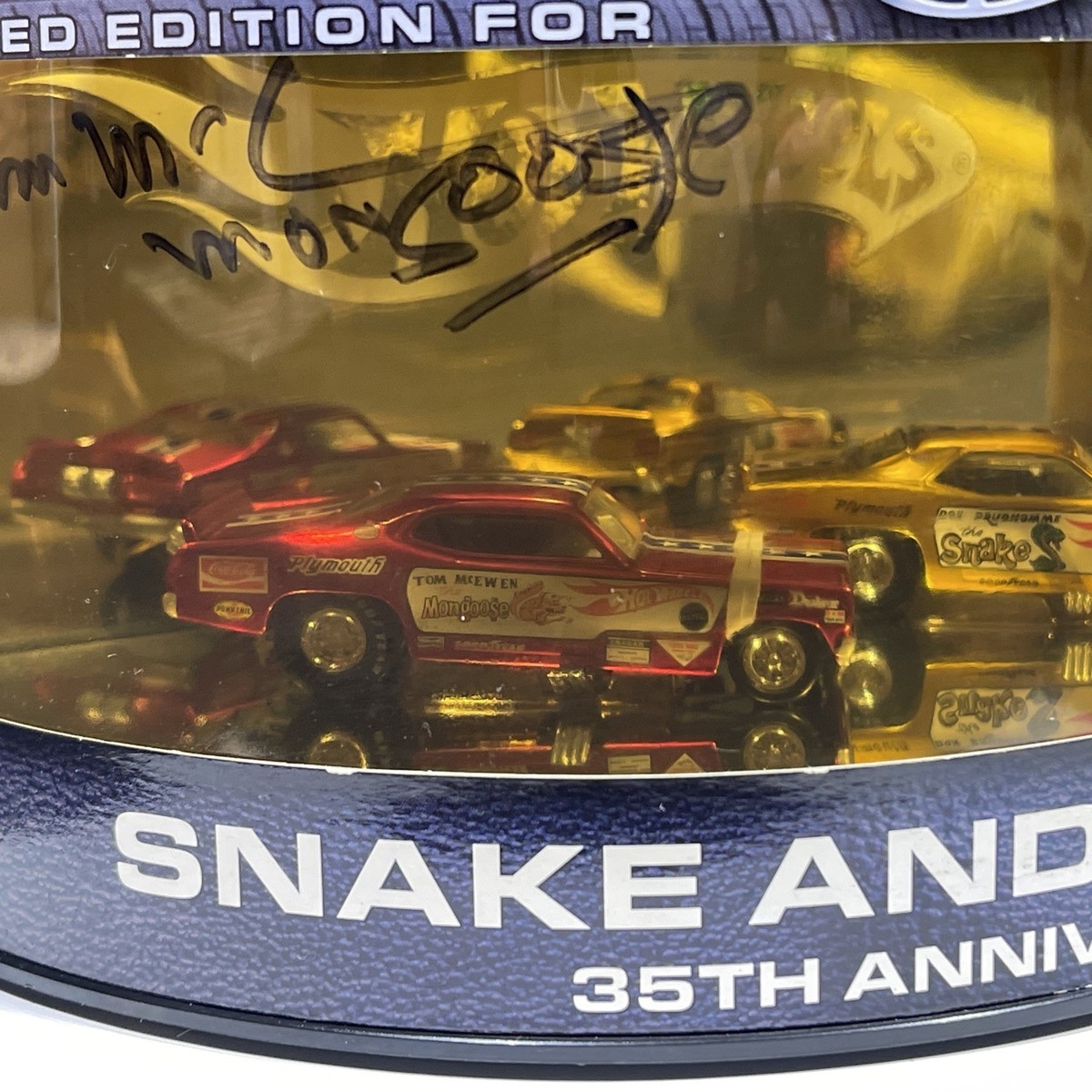 Hot Wheels Snake & Mongoose 35th Anniversary 2-Car Set Signed | eBay