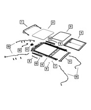 Genuine Mopar Sunroof Glass Seal 68082479AA