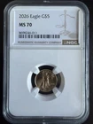 2026 American Gold Eagle Coin - 1/10oz Gold - Perfect MS70 NGC