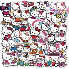50pcs Hello Cat Kitty Stickers Pack Cute for Kids Teens Adults Kt
