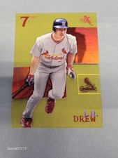 2003 E-X Essential Credentials Future #63 J.D. Drew ( Read Missing /40 )