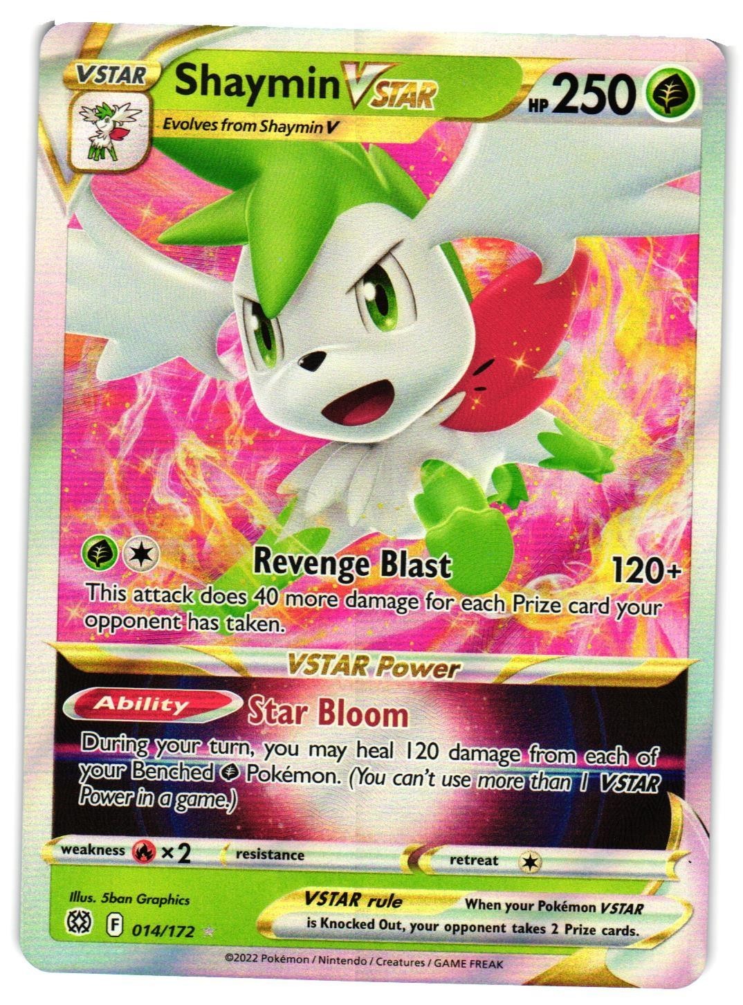 Pokemon TCG Shaymin VSTAR 014/172 Swsh09: Brilliant Stars Holo NM