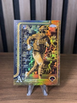2025 Topps Gilded - NICK KURTZ CG-1 Cast in Gold ROOKIE Card RC 77/199 Athletics