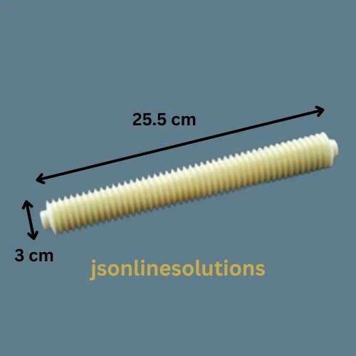 2 PCS Pineapple Tart Mold Corrugated Rolling Pin Hard Plastic 10" - Изображение 3 из 4