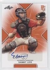 2021 Leaf Perfect Game National Showcase Orange 19/30 Sammy Leis Auto 9b4