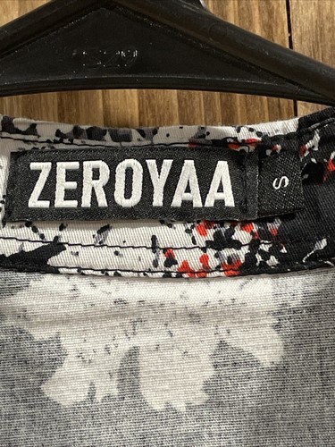 Zeroyaa Floral Formal Shirt Men’s Small Button Up - Picture 3 of 4
