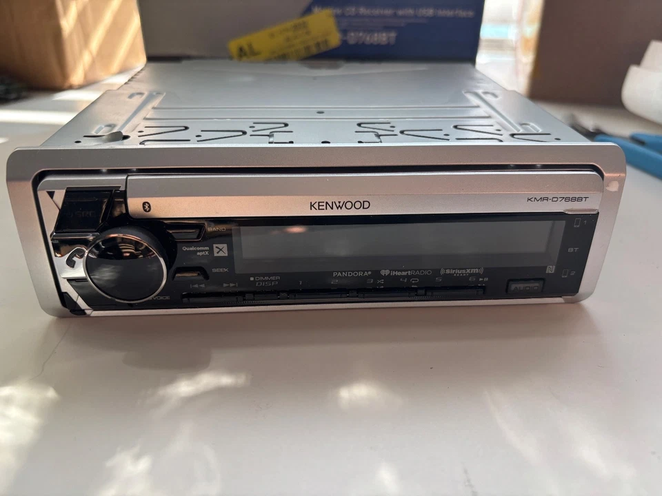 Kenwood KMR-D765BT Marine Bluetooth CD Receiver Radio Ipod Iphone USB Pandora XM - Image 2 of 4