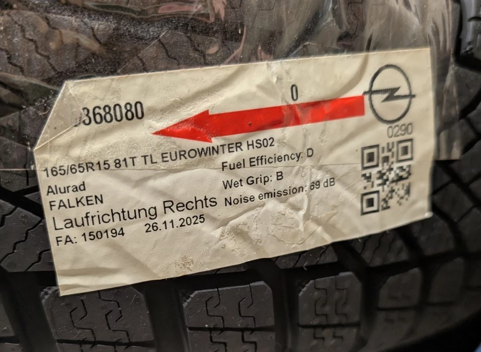 [NEU] Original Winterkomplettrad-Satz für Leapmotor T03 165-65R15 81T Falken 126 - Bild 3 von 4