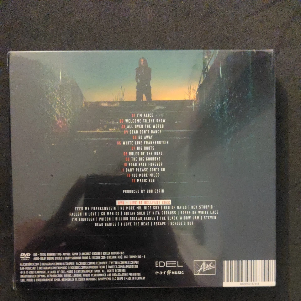 Alice Cooper: Road (CD + DVD, new) - Image 2 of 2