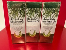 3 Pk Aliver Rosemary Essential Oil for Hair Growth/Skin Care 2.02oz Exp 10/26