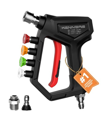 #ad Short Pressure Washer Gun with Swivel amp; Nozzle Holder 4000 PSI 1 4” Quick C... $30.51