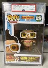 Funko Pop! Gene Itty Bitty Ditty Committee #1219 Bob's Burgers Movie PSA 8.5