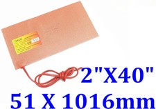 Manta térmica de goma de silicona venta de fábrica 2" X 40" 51 X1016 mm 400 W JSR CE UL