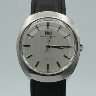 IWC VINTAGE AUTOMATIK HERREN UHR 34MM STAHL TOP ZUSTAND IWC097 KAL 854B 2