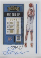 2020 Panini Contenders Rookie Variation Clear Ticket Aleksej Pokusevski Auto 5xx