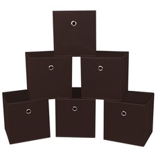 Foldable Storage Cubes Bins ,11 Inch Cloth Storage Cube Fabric Storage Box Cu...