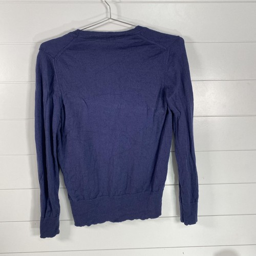 AnnaLaura Maglione Donna XL Blu Lana Merino Made in Italy Pullover Girocollo - Foto 3 di 9