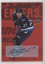 2021 Upper Deck Fleer Ultra Red Rainbow Foil 17/25 Nikolaj Ehlers #97 Auto 1t2e