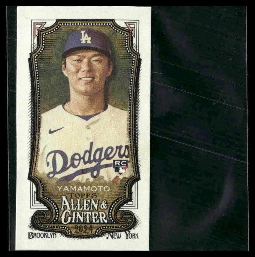 2024 Topps Allen & Ginter #NNO Yoshinobu Yamamoto Mini No Number