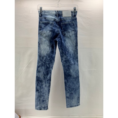Kids size 12 skinny heavy distressed jeans - Picture 3 of 9