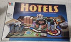 Vintage 1987 HOTELS Board Game Milton Bradley Real Estate Game - 99% Complete