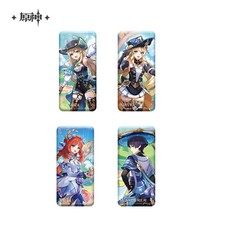miHoYo Genshin Impact Badge Wanderer Navia Kirara Nilou Official Goods Rectangle