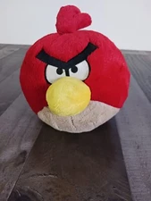 Angry Birds Red Bird Large 6" Plush Stuffed Animal NO SOUND! Commonwealth Rovio