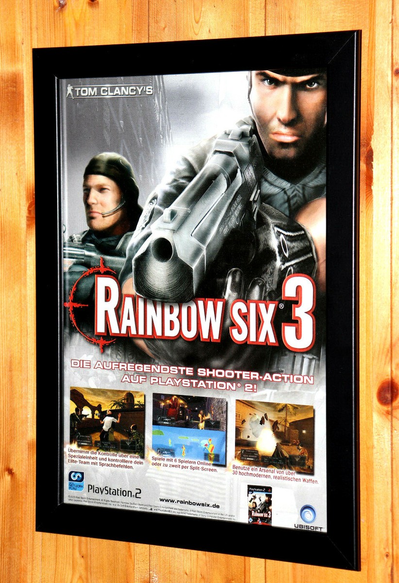Tom Clancy's Rainbow Six 3 Raven Shield Small Poster / Old Ad Page