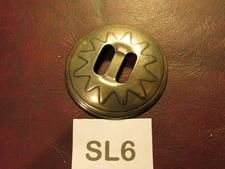 ROUND CONCHOS trinity NIC. SILVER antiqued SL 6 QUALITY leather belt strap NEW 