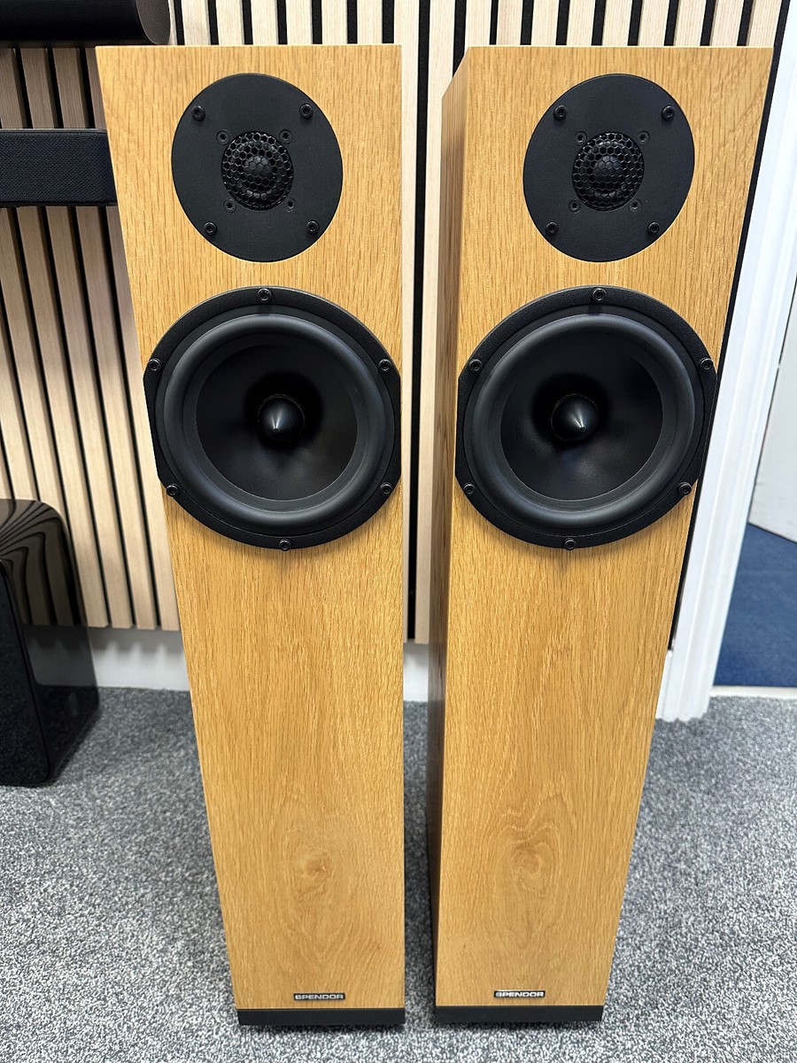Spendor A4 Floorstanding Speaker Pair Oak