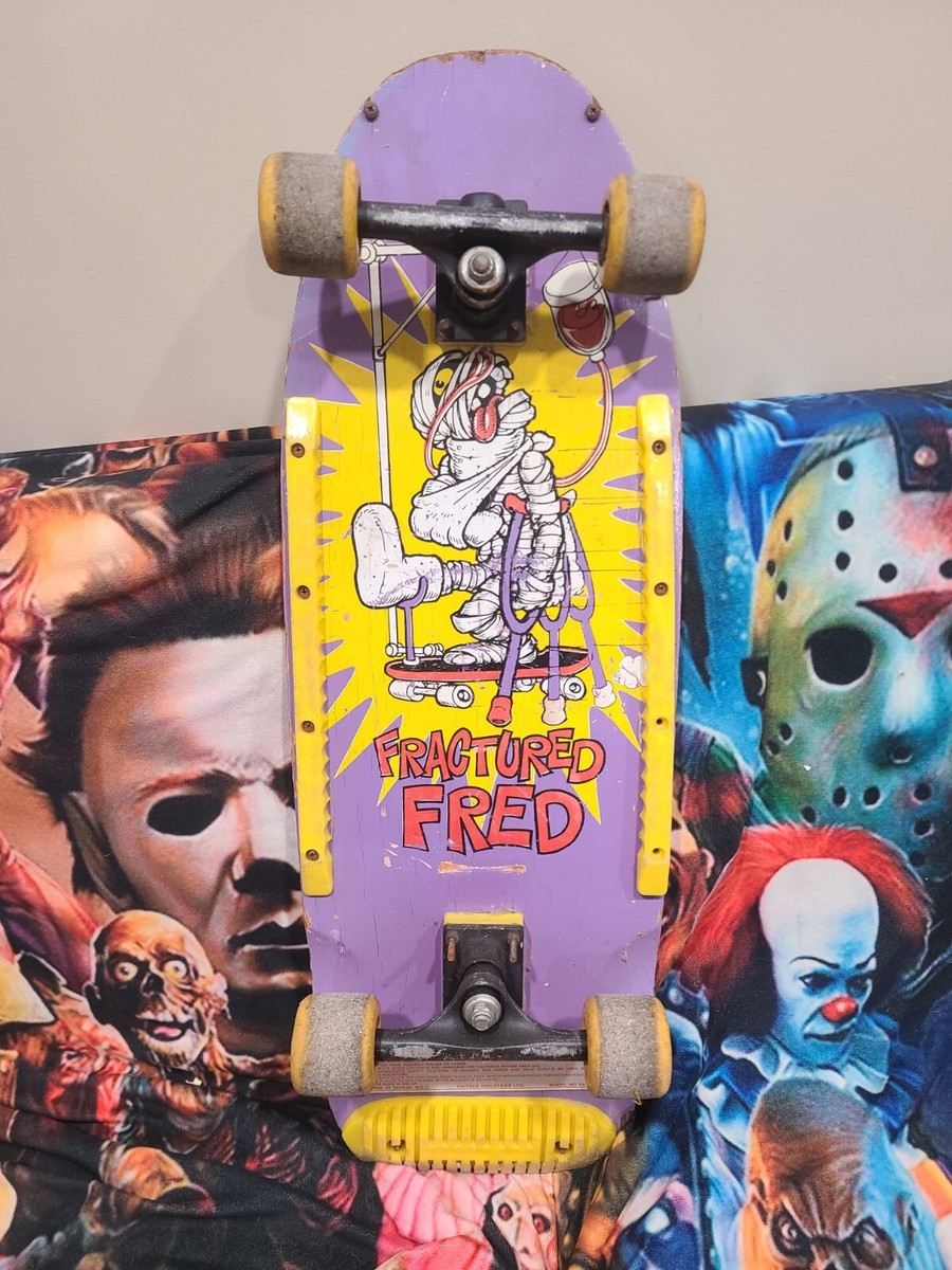 vintage “Fractured Fred ” skateboard ~ 1986 Dynacraft