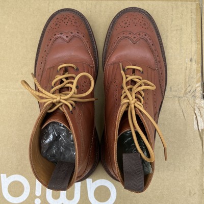 VINTAGE TRICKERS MALTON COUNTRY BROGUE BOOTS SZ 8uk 9us ENGLAND | eBay