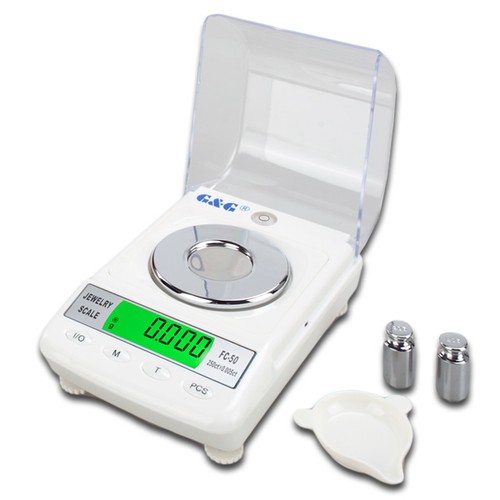 G&GFC 50g/0,001g Feinwaage Juwelierwaage Präzisonswaage Digital-Waage +2g