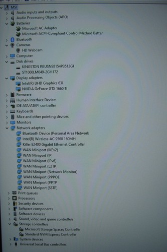 MSI GL63 9SDK 15.6'' FHD i7-9750H 2.6GHz 16GB 512GB/1TB GTRX 1660 Ti Battery 91% - Picture 17 of 24