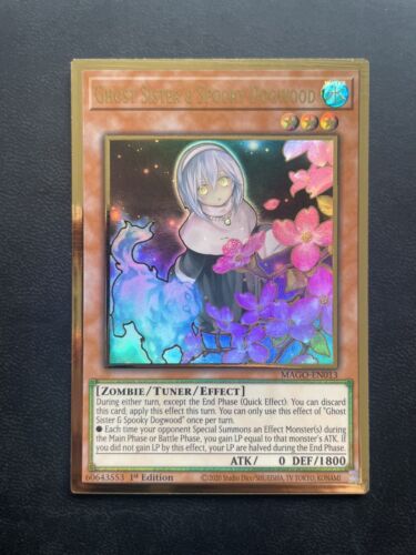 Yu-Gi-Oh! MAGO-EN014 Ghost Sister & Spooky Dogwood (Alt Art) Gold Rare, NM - Picture 1 of 2