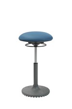 Bürohocker Drehhocker Stehhilfe living chairs Stehhocker grau/petrolblau NEUWARE