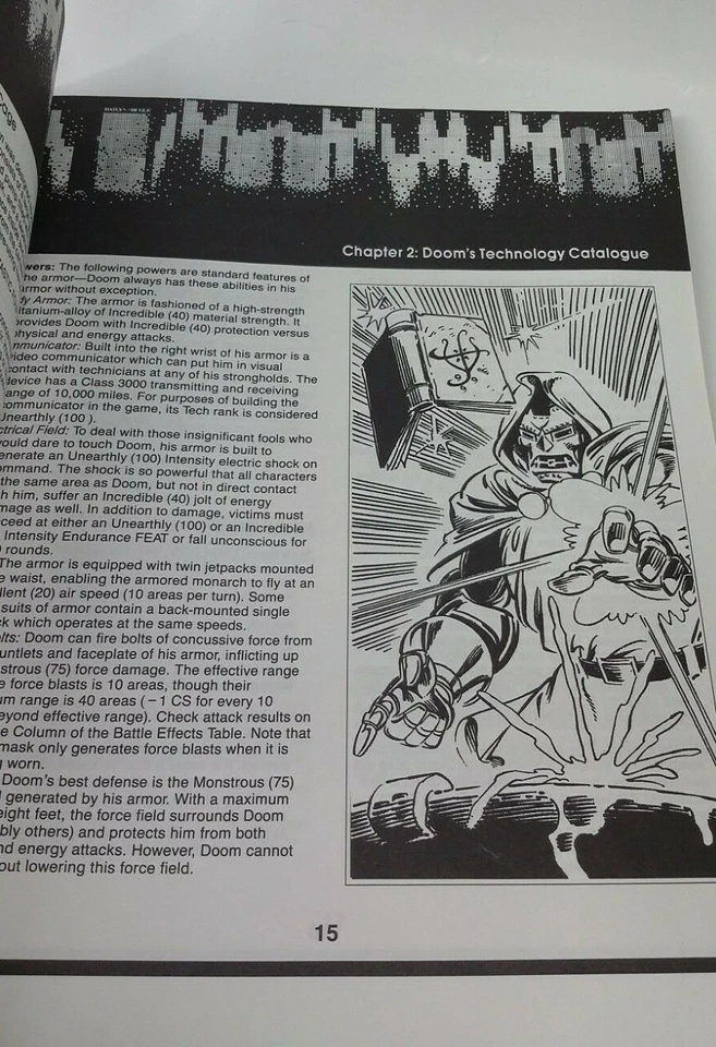 Marvel Superheroes Super Heroes Campaign Set RPG TSR Machines of Doom Book RARE! - Image 4 of 4