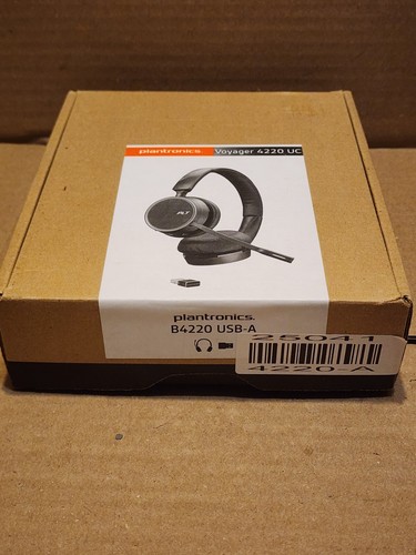 Plantronics Voyager 4220 UC B4220 USB-A Dual Ear Headset Headphones - Picture 3 of 10