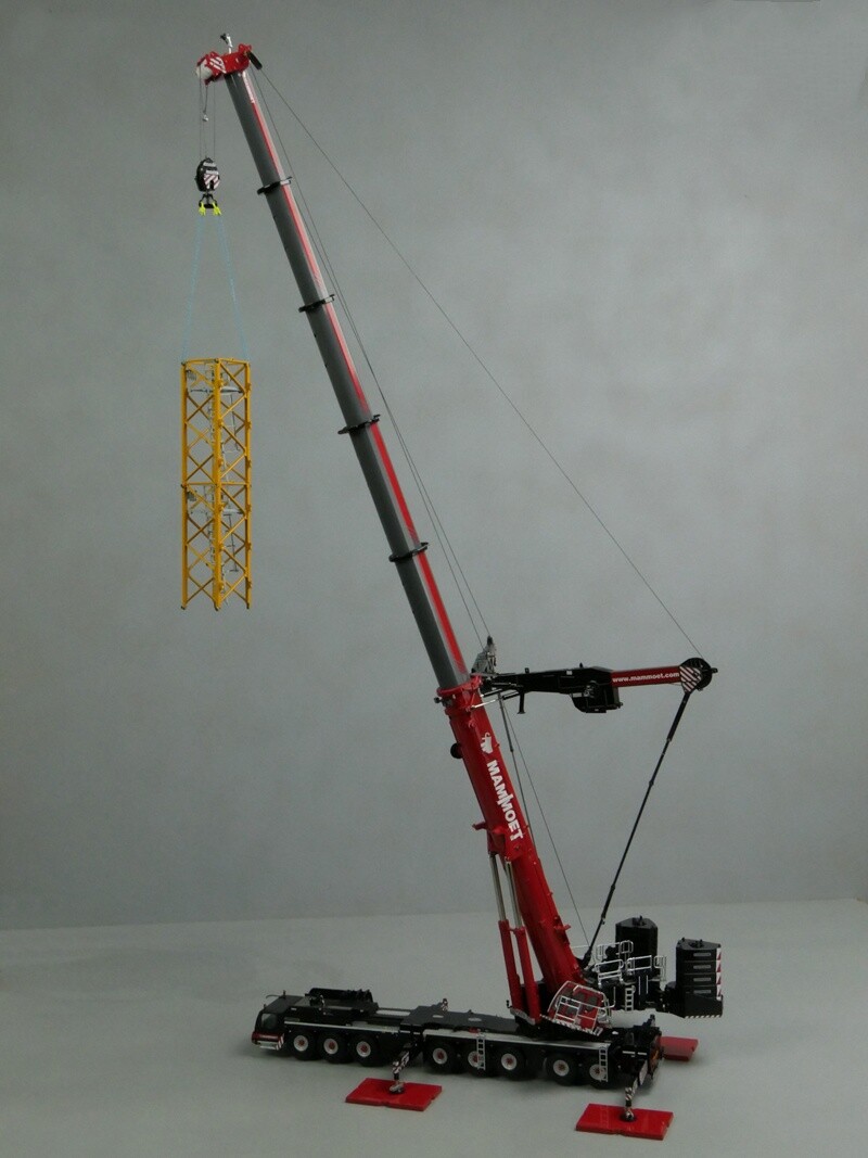 WSIMODEL1/50、LTM1650-8.1MAMMOT for Mammoet FOR Liebherr LTM 1650-8.1 Crane 1:50 Truck Pre