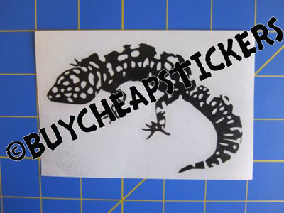Leopard Gecko Vinyl Decal - Sticker 3x4 - Any Color
