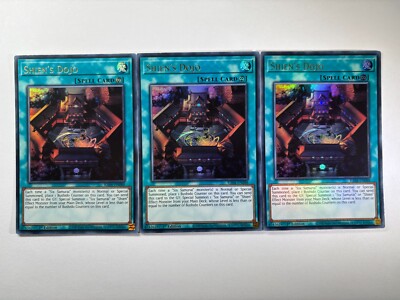 3 x Shiens Dojo RA04-DE088 Ultra Rare 1. Auflage YuGiOh Playset