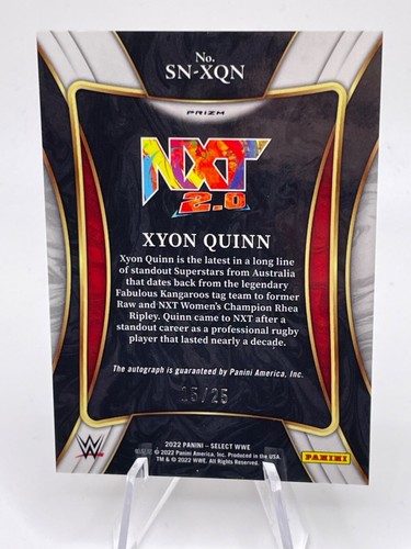 2022 WWE Select - Tie-Dye - Auto /25 Xyon Quinn - Picture 2 of 2