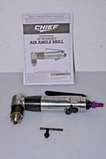 Chief Professional 3/8" Reversible Air Angle Drill w/ High Flow Quick Connect