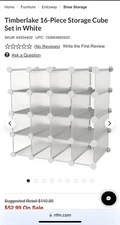 Lavish Home Piece 16 Cube Interlocking, Customizable, Stackable Modular... 