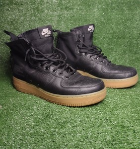 Nike SF Air Force 1 Mid Black Gum Bottom Men Size 9 917753-003 | eBay
