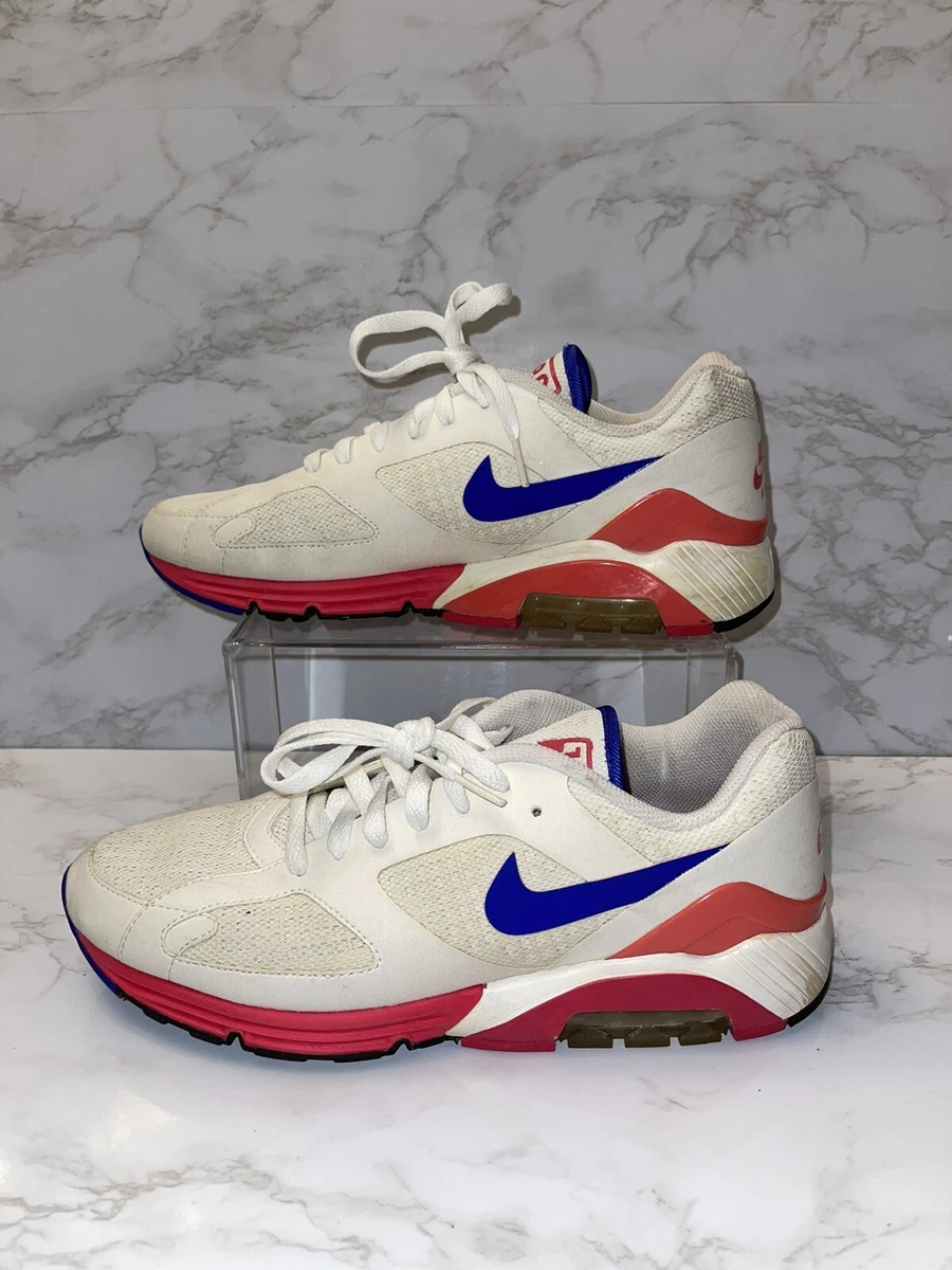 Nike Lunar Air 180 White Ultramarine Bright Pink Mens US 9.5 Used 412174 101