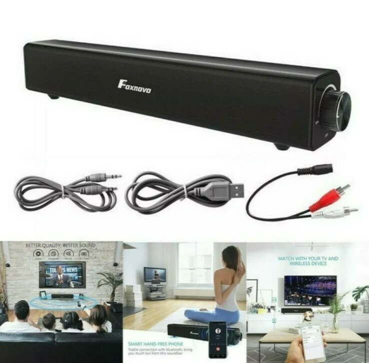 foxnovo soundbar connect to tv